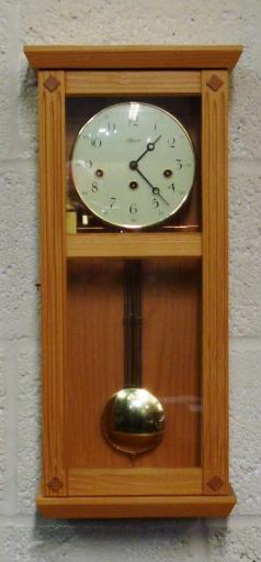 new pine cased westminster chime bu franz hermle and son
