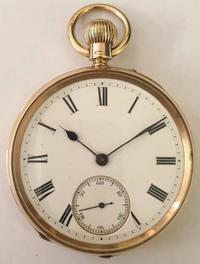 English 9ct Gold Cased Pocket Watch