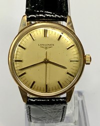 9ct Gold Longines Manual Wind Wristwatch