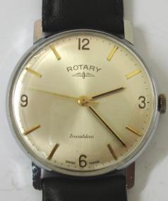 rotary swiss 17 jewel incabloc manual wind wrist watch