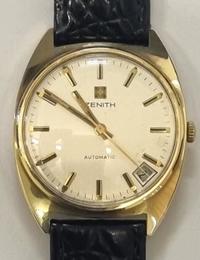 Swiss Zenith 9ct Gold Automatic Date Wristwatch