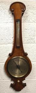C19th Mahogany Mercury Wheel Barometer