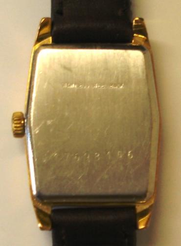 Ladies Longines wrist watch with manual wind 17 jewel movement circa 1960, housed in gold plated case with stainless steel back and brown leather strap. Gold coloured dial with gilt baton hour markers and matching hands. Case back internally numbered 817 10652 with signed Longines L3214 movement numbered 53335527.