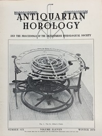 Antiquarian Horology Winter 1979 XI No.6