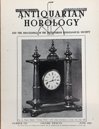 Antiquarian Horology June 1981 XII No.6