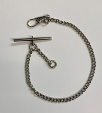 Nickel pocket watch chain