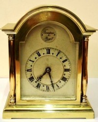 French Gilt Brass 8 Day Mantel Timepiece