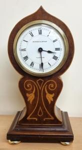French 8 day Mahogany Balloon Cylinder Time Piece
